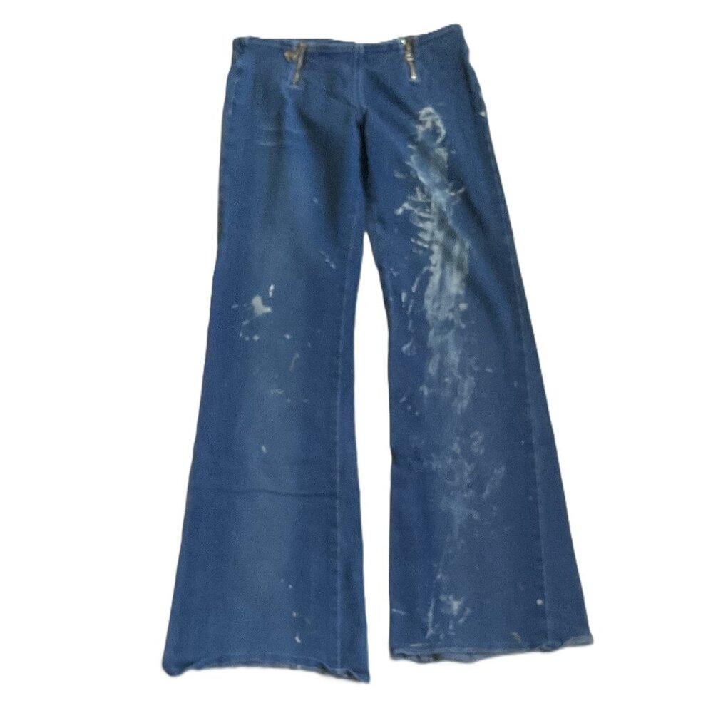 Celcar Brazilian stretch beltless low rise skinny jeans with two zippers